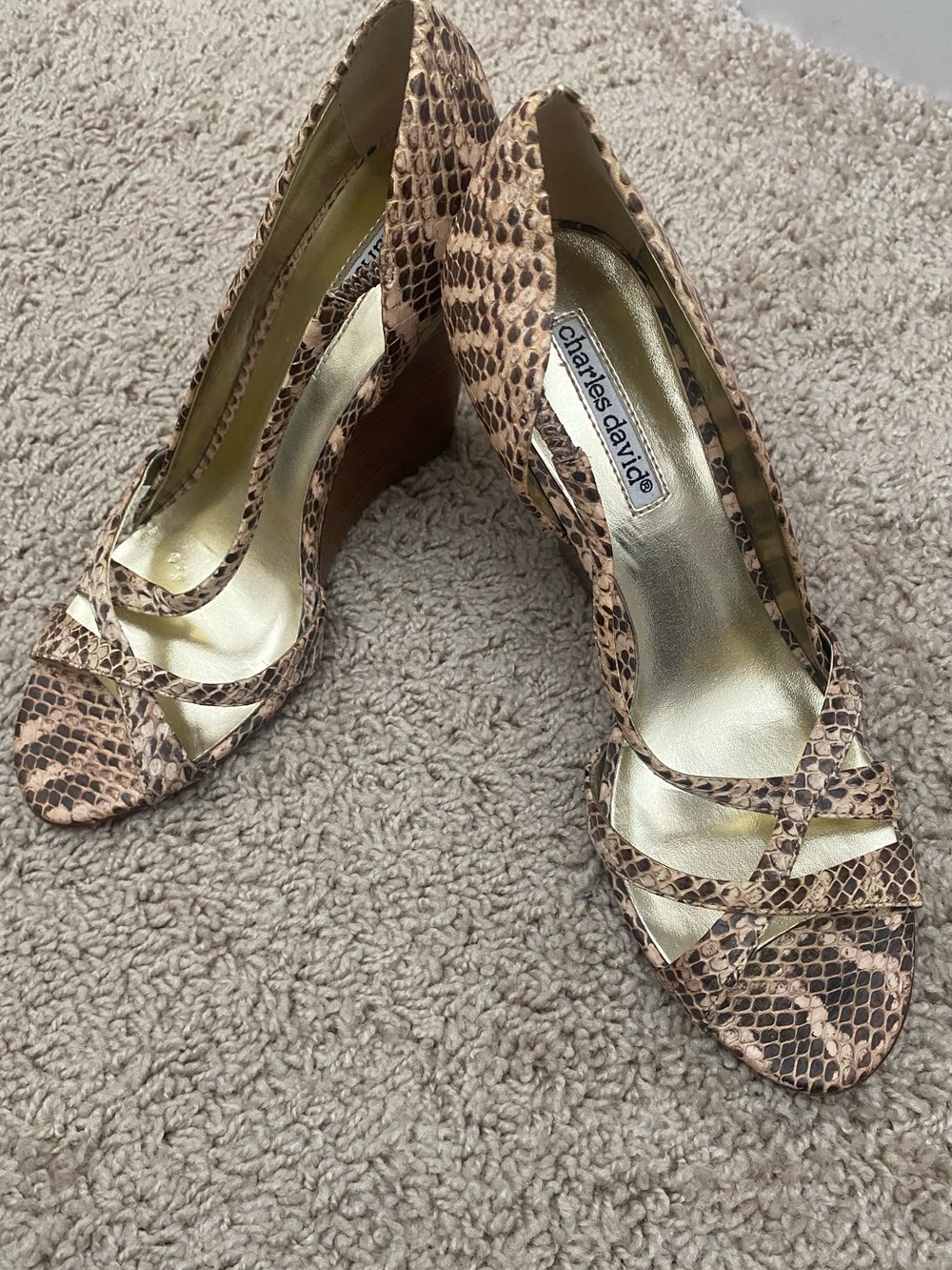 Charles David Platforms Size 6.5